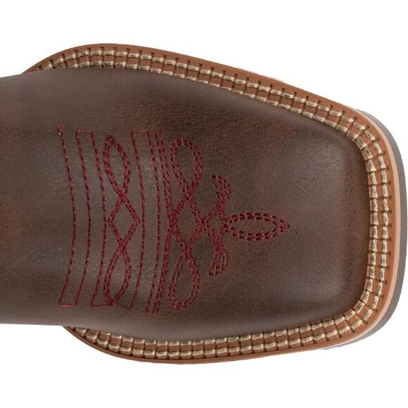 J's.o.l.e Women Dark Brown Cowboy Boot Square Toe Western Cowgirl Fashion Botte - Picture 6 of 9